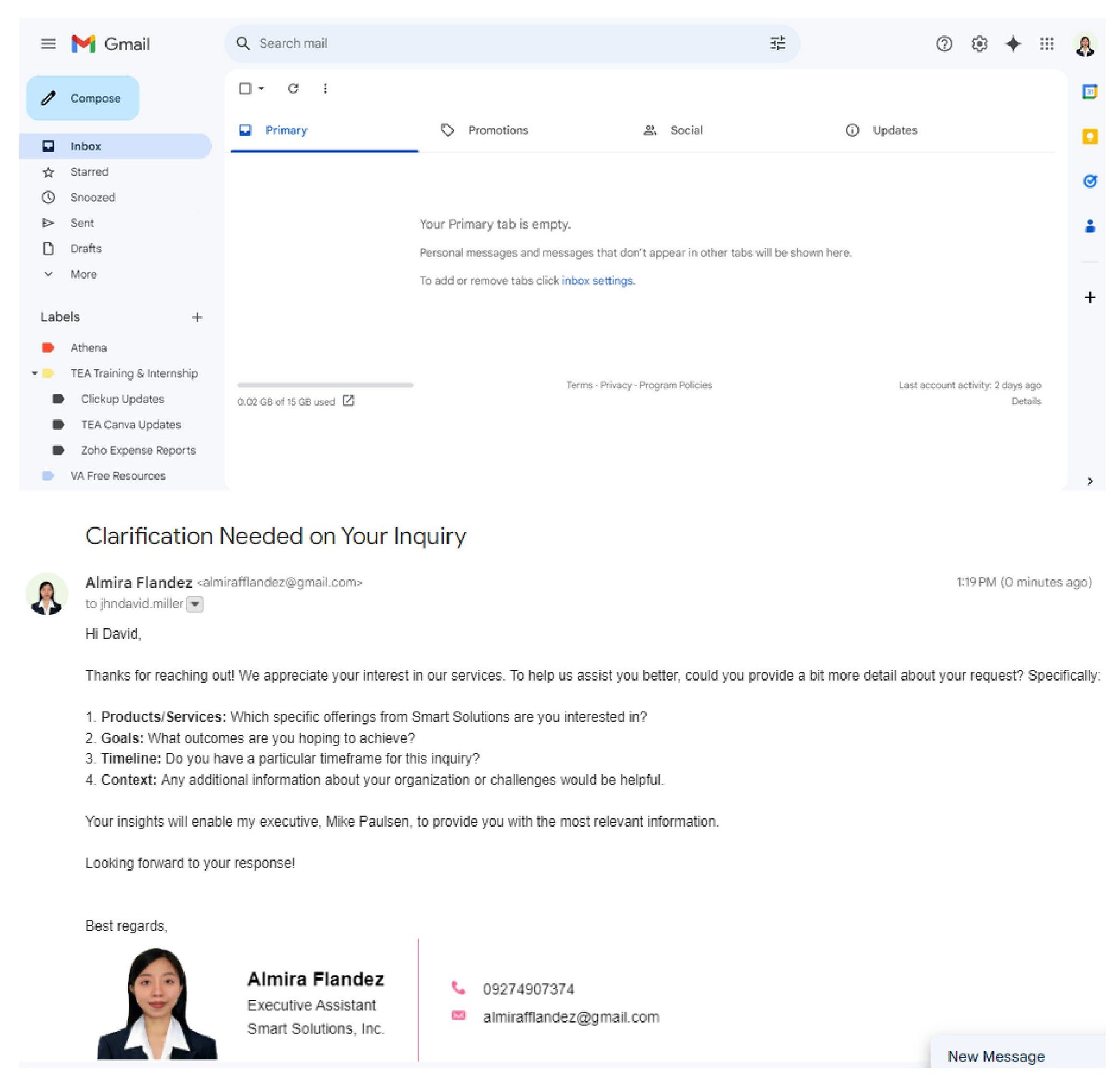 Sample of Email Inbox Management-images-0